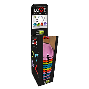 Резиновый совок для волос Love 24,5x27x85 см, ассорти, 4 цвета