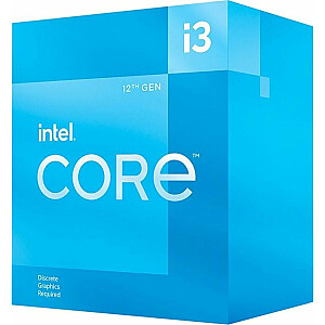 Procesors Intel Core i3-12100F, 3,3 GHz, 12 MB, BOX (BX8071512100F)