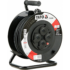 Катушечный удлинитель Yato 40м/4 розетки 230В H05RR-F 3х1,5м2 (YT-81054)