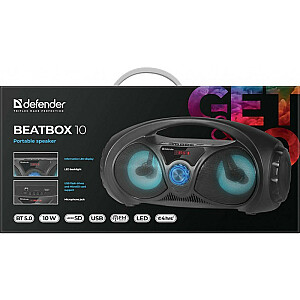 Głośnik Bluetooth Beatbox 10W BT/FM/USB/TF/AUX Kolorowe podświetlenie
