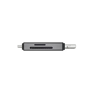 Устройство чтения карт SD 3 в 1, USB-C+ USB-A 2.0+ Micro USB, AK-72