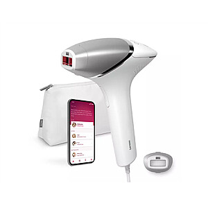 Lumea IPL 8000 Series Hair Removal Device with SenseIQ | BRI940/00 | Bulb lifetime (flashes) 450.000 | Number of power levels 5 | White/Silver