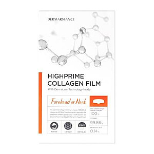 DERMARSSANCE Highprime Collagen Film kolagēna pārslas pierei vai kaklam Piere vai Kakls 5 gab.