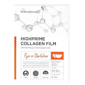 DERMARSSANCE Highprime Collagen Film plāksteri acīm vai deguna lūpām 5 gab.