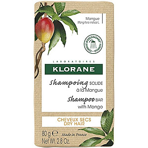 KLORANE Mango Shampoo Bar шампунь для сухих волос с манго 80г