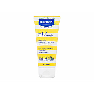 MUSTELA Bebe Enfant sauļošanās losjons jutīgai ādai, kas nepanes sauli un nosliece uz atopiju SPF50 100ml