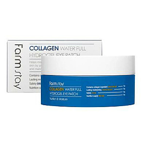 FARMSTAY Collagen Water Full Hydrogel Eye Patch kolagēna hidrogēla acu plāksteri 60 gab.