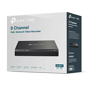 VIGI NVR2008H-8MP 8-канальный видеорегистратор PoE+