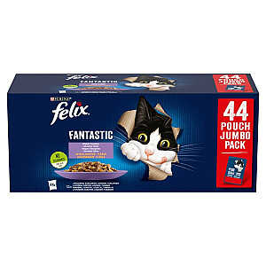 PURINA Felix Fantastic Mix в желе - влажный корм для кошек - 44 x 85 г