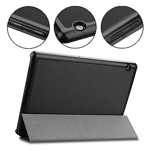 Tactical Book Tri Fold Case for Samsung X610|X616 Galaxy Tab S9 FE+ Black