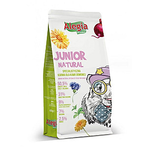 ALEGIA Junior Natural - barība mājas jūrascūciņām - 650g