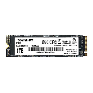 PATRIOT VIPER P320 M.2 PCI-Ex4 NVMe 512 GB 3 GB/s SSD (P320P512GM28)