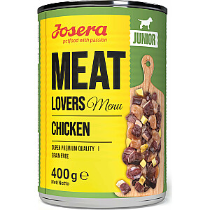 Josera Meat Lovers Junior Menu Vistas ēdienkarte 400g