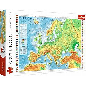 Trefl puzzle 1000 gab. Eiropas fiziskā karte