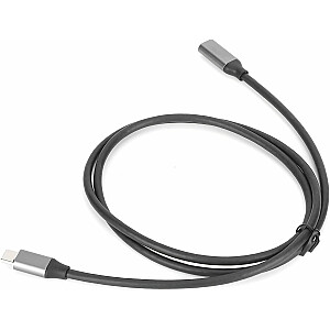 RoGer USB-C Extension Cable Pagarinātāja kabelis 10Gbps / 1m / melns