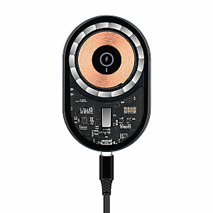 RoGer MQ15 MagSafe Wireless Charger QI 15W Auto Bezvadu Lādētājs