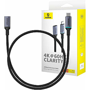 USB-кабель Baseus USB-C — USB-C, 0,5 м, черный (B0063370C111-00)