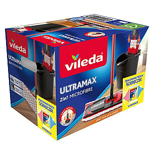 Швабра Vileda Ultramax Box + салфетки 3 шт.