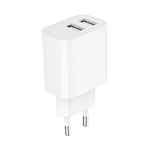 Gembird CHARGER USB UNIVERSAL WHITE/2P TA-UC-2A12-01