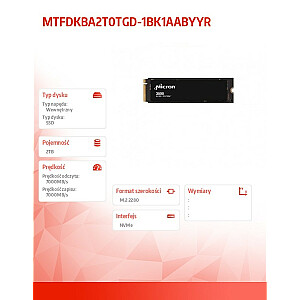 Dysk SSD 3500 2TB NVMe M.2 22x80mm