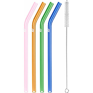 Набор из 4 изогнутых стеклянных соломинок ZWILLING Sorrento 39500-603-0 многоцветный