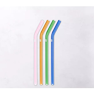 Набор из 4 изогнутых стеклянных соломинок ZWILLING Sorrento 39500-603-0 многоцветный