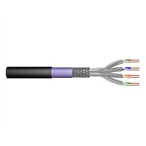 Digitus CAT 7 S-FTP outdoor installation cable, 1200 MHz PE, inner Eca (LSZH-1), AWG 23/1,100m, SX, Black&Purple