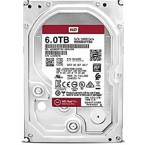 Серверный диск Western Digital Red Pro 6 ТБ, 3,5 '' SATA III (6 Гбит / с) (WD6003FFBX)