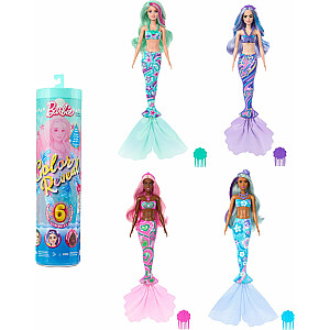 Lalka Barbie Mattel Color Reveal Lalka Seria Morskie syrenki Asortyment (HRK12)