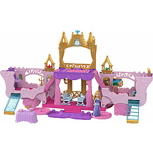 Figurka Mattel Zestaw figurek Księżniczka Disneya Karoca-Zamek 2w1 HWX17)