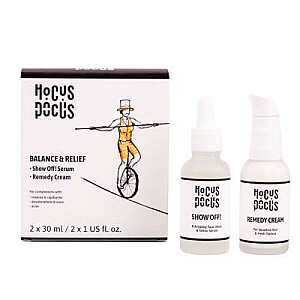 HOCUS POCUS SET Balance Remedy Cream nomierinošs krēms 30 ml + Show Off! serums 30ml