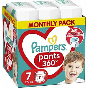 Подгузники Pampers Pampers Pants 7 подгузников, 17+ кг, 114 шт.