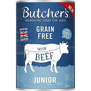 BUTCHER&#39;S Original Junior Mega Pack Mix - mitrā suņu barība - 6 x 400 g