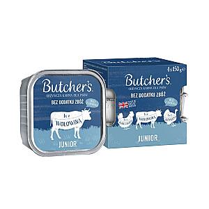 BUTCHER&#39;S Original Junior Mega Pack Mix Паштет - влажный корм для собак - 4 x 150 г