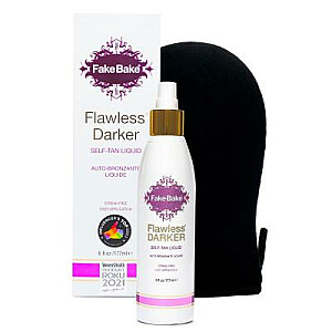 FAKE BAKE Flawless Self-Tan Liquid жидкий автозагар Darker 177мл + перчатка