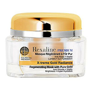 REXALINE Premium X-Treme Gold Radiance Line Killer Regenerating Mask Reģenerējoša sejas maska ar zelta daļiņām 50ml
