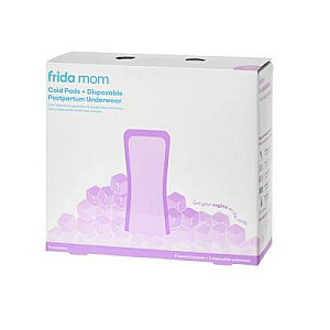 FRIDA Frida Mom Cold Pads Pēcdzemdību dzesēšanas spilventiņi 8gb + vienreizējās lietošanas biksītes 2gab