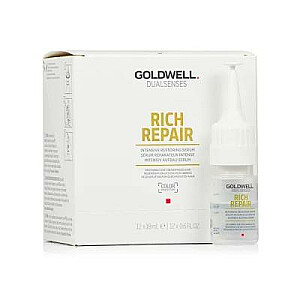 GOLDWELL Dualsenses Dual Rich Repair Intense atjaunojošs serums ampulās bojātiem matiem 12x18ml