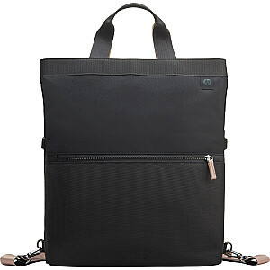 HP 14 Backpack Tote - 18 Liter Capacity, 4-way Convertible (backpack/tote/bag/handbag w/shoulder strap included), RFID Pocket, Extra Durable - Black, Beige