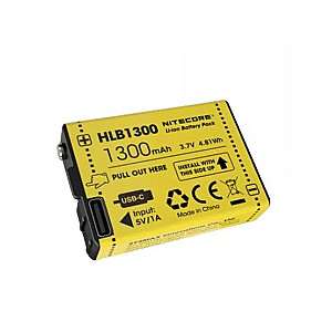 Nitecore HLB1300 1300 mAh akumulators.
