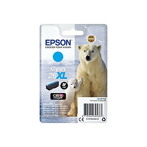 Epson Ink No 26XL Epson26XL Epson 26XL Cyan 9,7 ml (Blister) (C13T26324012)