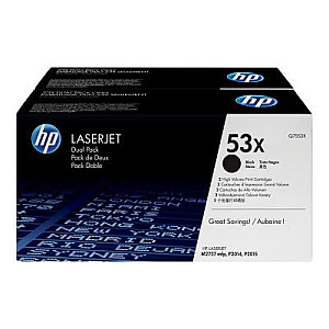 HP (Q7553XD) No 53X HP53X HP 53X Dual Pack Black Schwarz Cartridge (Q7553XD)