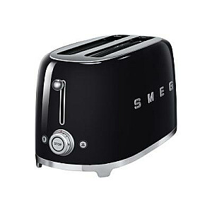 SMEG Toaster (TSF02BLEU) black Schwarz