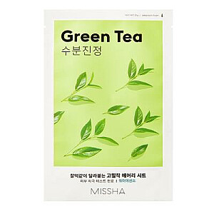 MISSHA Airy Fit Sheet Mask mitrinoša lokšņu maska ar zaļās tējas ekstraktu Green Tea 19ml