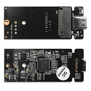 Mini obudowa na dysk M.2 SSD | NVMe | PCIe | USB3.1 | Super speed10Gb/s | 2TB | Srebrna 