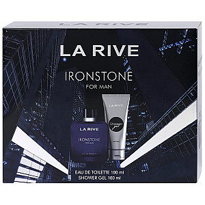 SET LA RIVE Ironstone vyrų EDT purškiklis 100 ml + DUŠO ŽELIS 100 ml