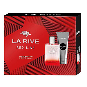 SET LA RIVE Red Line For Men EDT aerosols 90 ml + DUŠAS GELS 100 ml