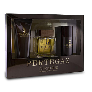 SET SAPHIR Pertegaz Classique Pour Homme EDP purškiklis 100 ml + dušo želė 230 ml + ruloninis dezodorantas 150 ml