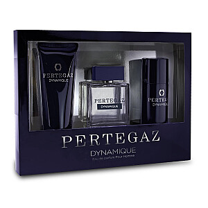 SET SAPHIR Pertegaz Dynamique Pour Homme EDP aerosols 100 ml + dušas želeja 230 ml + rullējamais dezodorants 150 ml