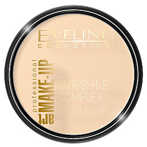 EVELINE Art Make-Up Anti-Shine Complex Pressed Powder матирующая минеральная пудра с шелком 30 Цвет слоновой кости 14г